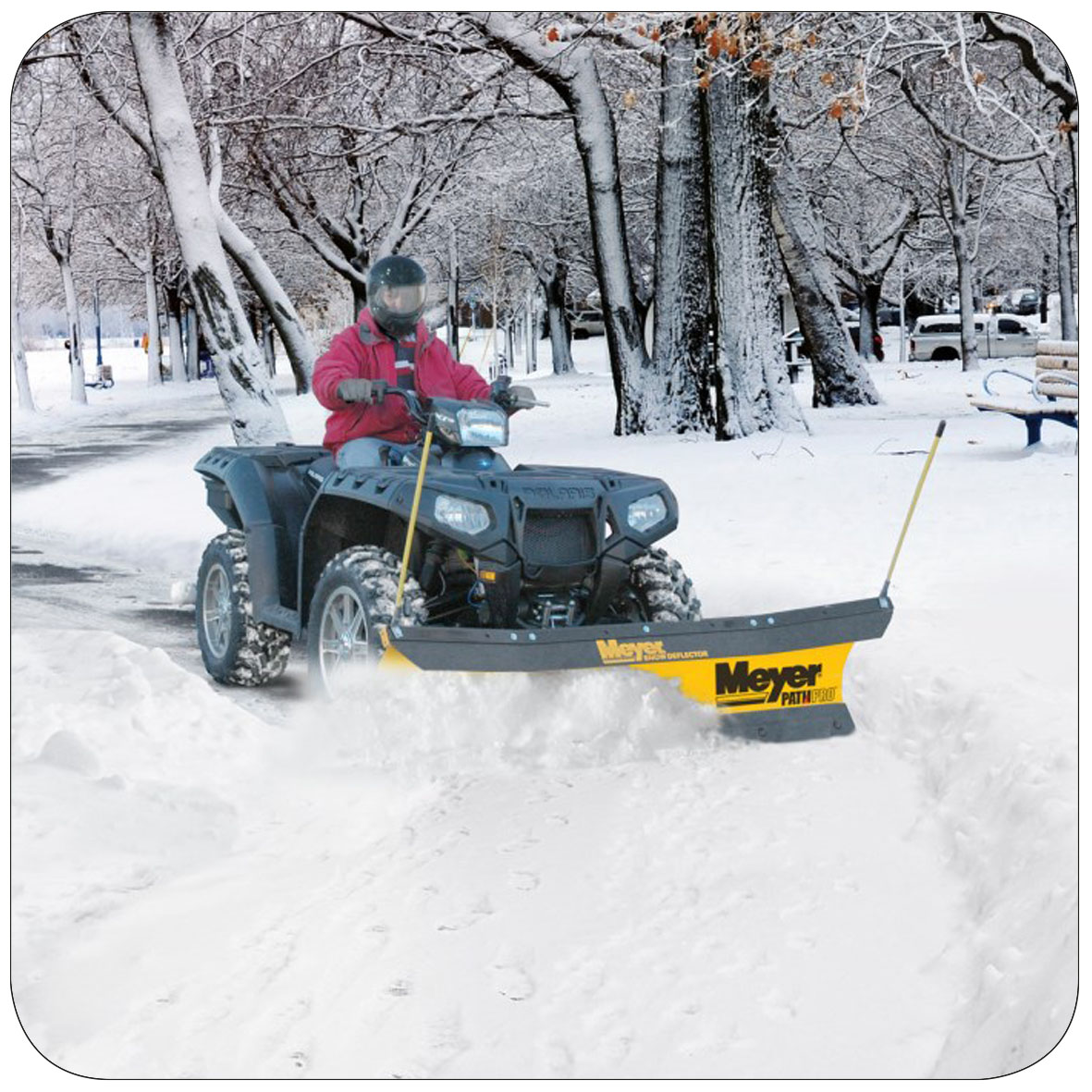 Meyer PathPro 1.5m Snow Plough for ATV/Quad/ZTR